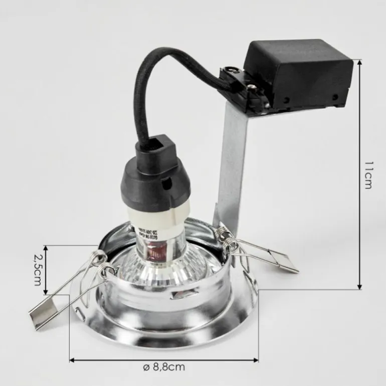 Spot encastrable Vibersviller LED Chrome, 1 lumière