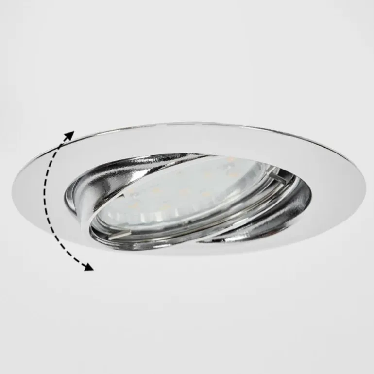 Spot encastrable Vibersviller LED Chrome, 1 lumière