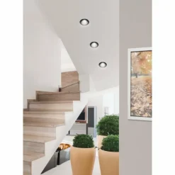Spot encastrable Eglo SALABATE LED Noir, 1 lumière