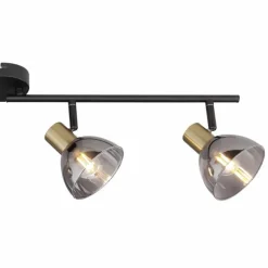 Spot Globo KLERENA Noir, 4 lumières
