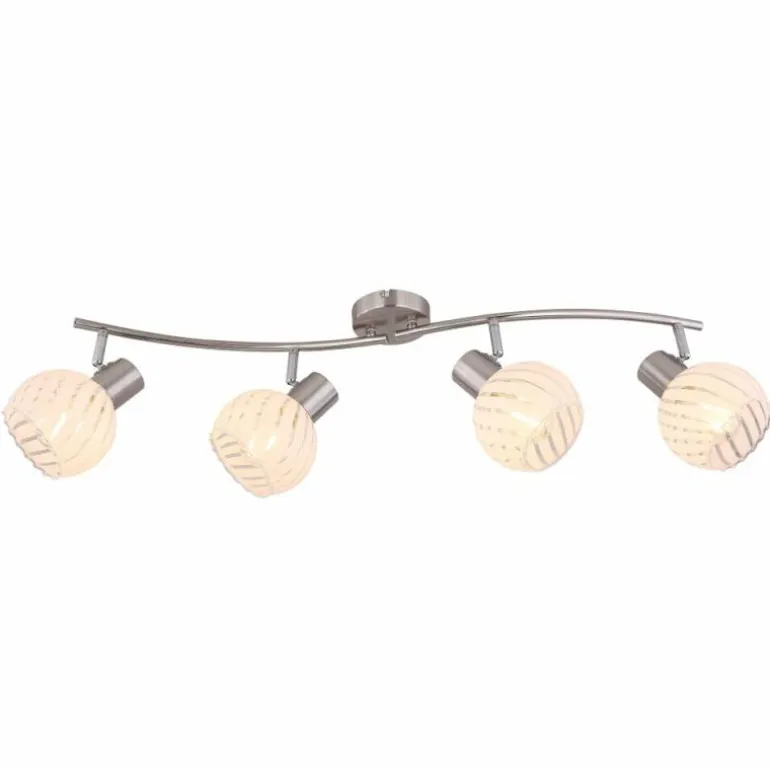 Spot Globo WILLY Nickel mat, 4 lumières