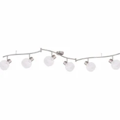 Spot Globo WILLY Nickel mat, 6 lumières
