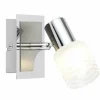 Spot mural Brilliant Leuchten Lea Chrome, Blanc, 1 lumière