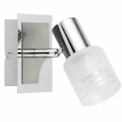 Spot mural Brilliant Leuchten Lea Chrome, Blanc, 1 lumière