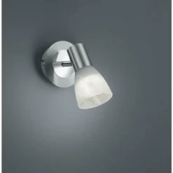 Spot mural Trio LEVISTO LED Nickel mat, 1 lumière