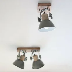 Spot Steinhauer GEARWOOD Gris, 1 lumière