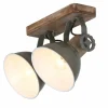 Spot Steinhauer GEARWOOD Vert, 2 lumières