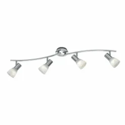 Spot Trio LEVISTO LED Nickel mat, 4 lumières