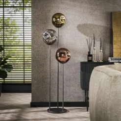Stellar Lampadaire Anthracite, 3 lumières