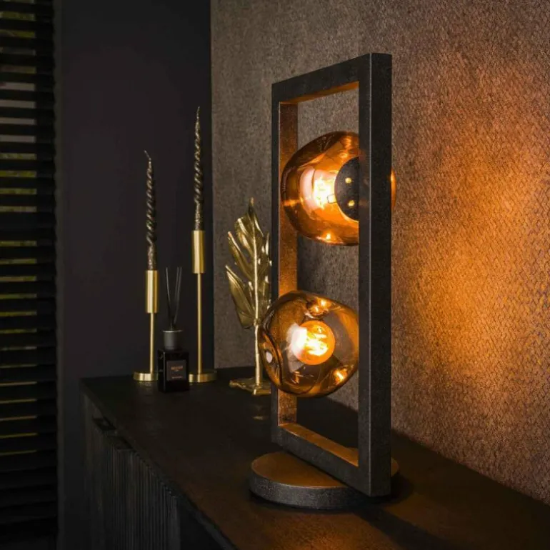 Stellar Lampe à poser Anthracite, 2 lumières