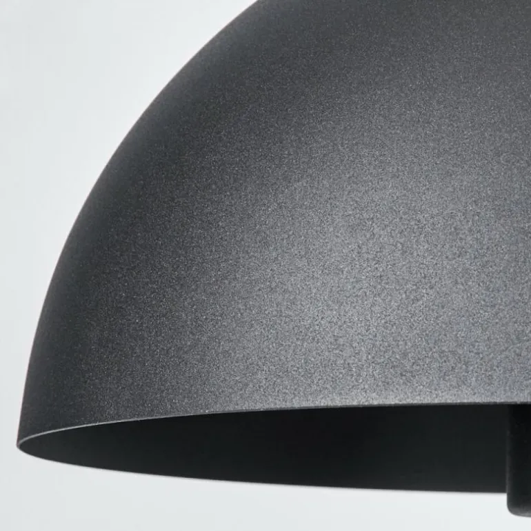 Style champignon Nor Lampe à poser Noir, 1 lumière