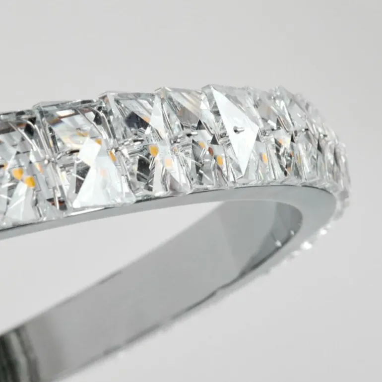Suspension Avelar LED Chrome, Transparent, 1 lumière
