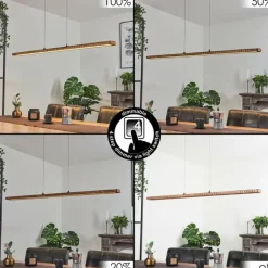 Suspension Guacacallo LED Noir, 1 lumière