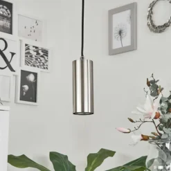 Suspension Javel Nickel mat, 1 lumière