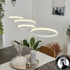 Suspension Kermoguen LED Blanc, 1 lumière