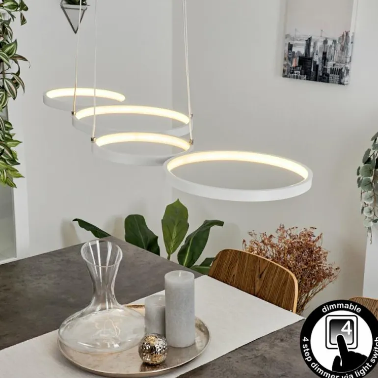 Suspension Kermoguen LED Blanc, 1 lumière