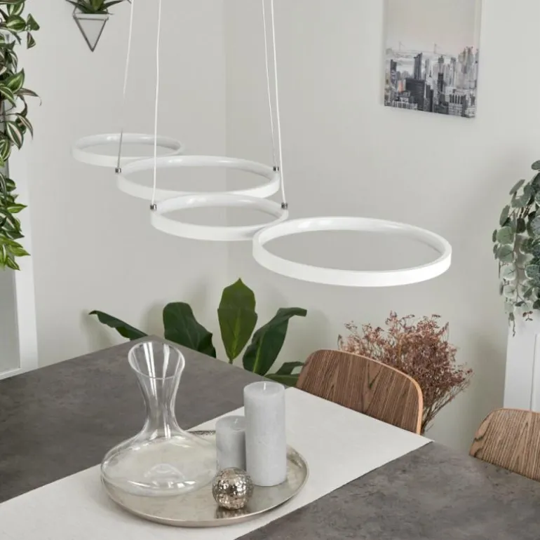 Suspension Kermoguen LED Blanc, 1 lumière