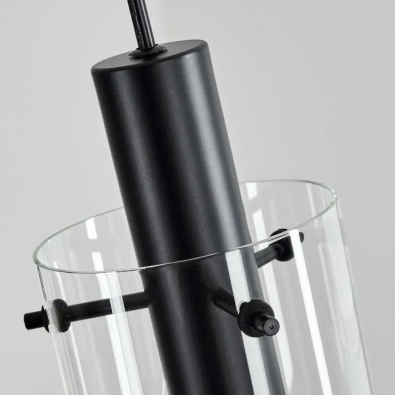 Suspension Miaqui Noir, 3 lumières