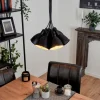 Suspension Timola Noir, 7 lumières