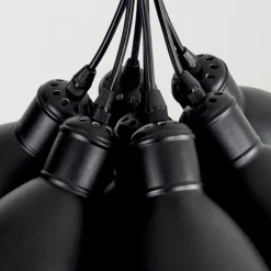 Suspension Timola Noir, 7 lumières