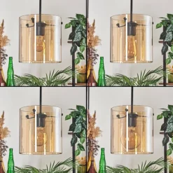 Suspension - Verre 20 cm Parane Ambre, 3 lumières