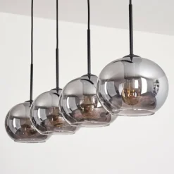 Suspension - Verre Apedo Fumé, 4 lumières