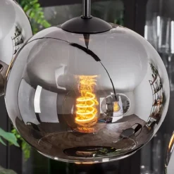Suspension - Verre Apedo Fumé, 3 lumières