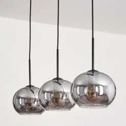 Suspension - Verre Apedo Fumé, 3 lumières