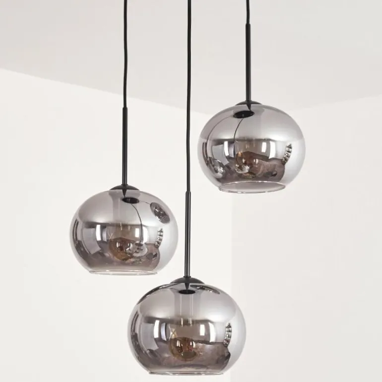 Suspension - Verre Apedo Fumé, 3 lumières