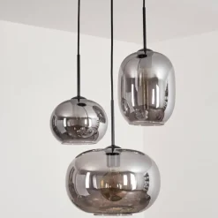 Suspension - Verre Apedo Fumé, 3 lumières