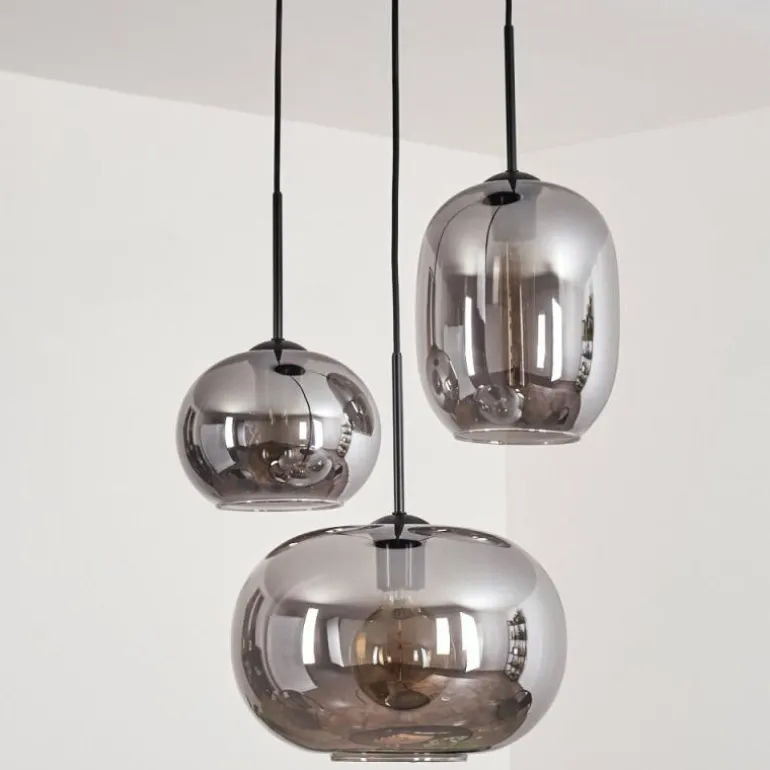 Suspension - Verre Apedo Fumé, 3 lumières