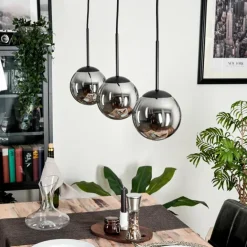 Suspension - Verre Gastor Fumé, 3 lumières
