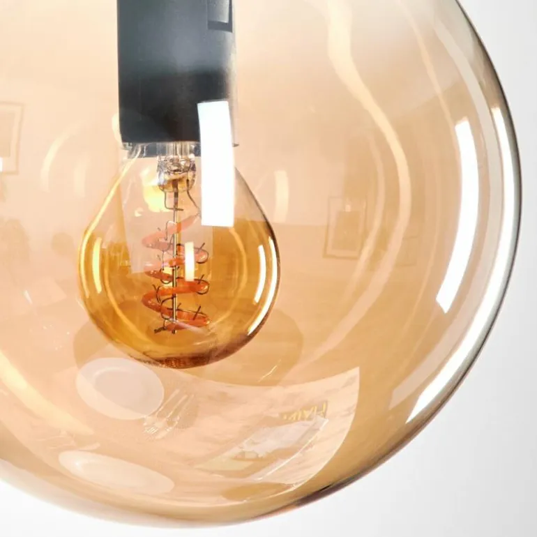 Suspension - Verre Gastor Ambre, 1 lumière