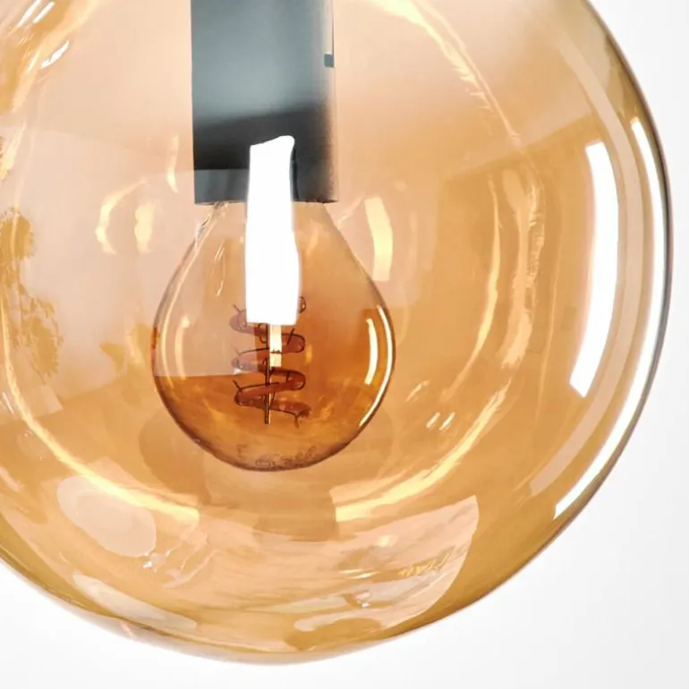 Suspension - Verre Gastor Ambre, 3 lumières