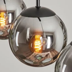 Suspension - Verre Gastor Fumé, 4 lumières