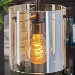 Suspension - Verre Parane Ambre, 3 lumières
