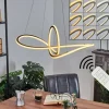 Suspension Zibreira LED Noir, 1 lumière, Télécommandes