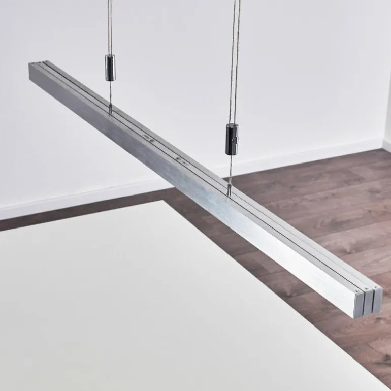 Suspension Airolo LED Chrome, Nickel mat, 3 lumières