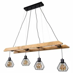 Suspension Amaichá Écru, 4 lumières