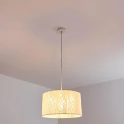 Suspension Antalya Blanc, 1 lumière