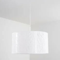 Suspension Antalya Blanc, 1 lumière