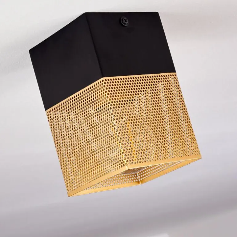 Suspension Armenie Laiton, Noir, 1 lumière