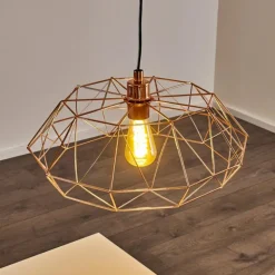 Suspension Badalucco Cuivre, 1 lumière