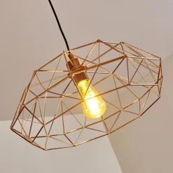 Suspension Badalucco Cuivre, 1 lumière