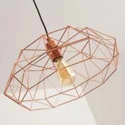 Suspension Badalucco Cuivre, 1 lumière