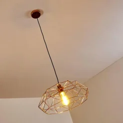 Suspension Badalucco Cuivre, 1 lumière