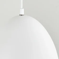 Suspension Bakou Blanc, 1 lumière