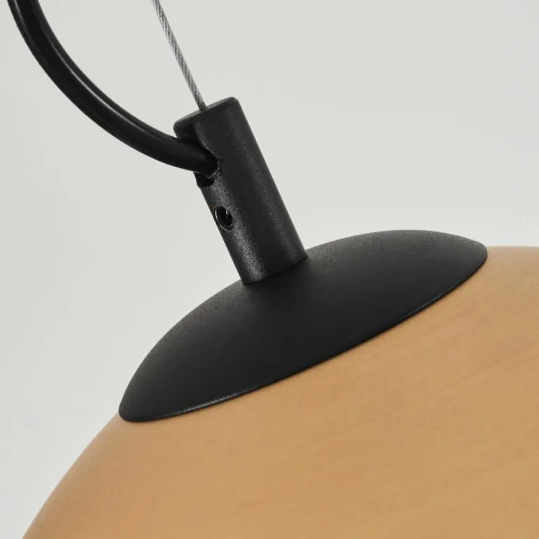 Suspension Bakou Noir, 1 lumière