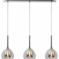 Suspension Brilliant Hadan Chrome, 3 lumières