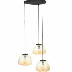 Suspension Brilliant Kaizen Noir, 3 lumières